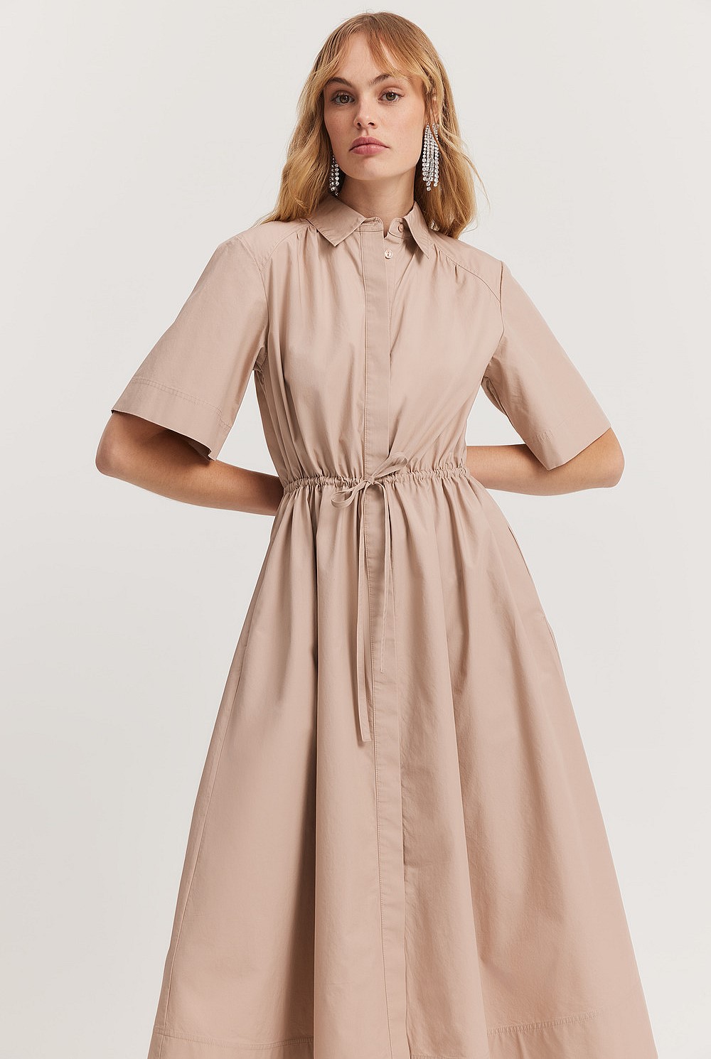 Tie Waist Midi Dress