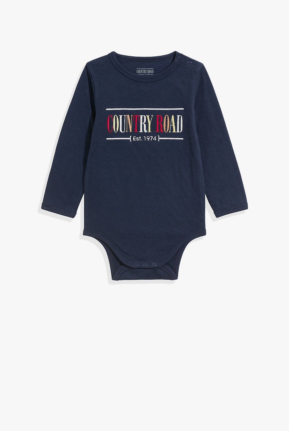 Unisex Organically Grown Cotton Heritage Long Sleeve Bodysuit