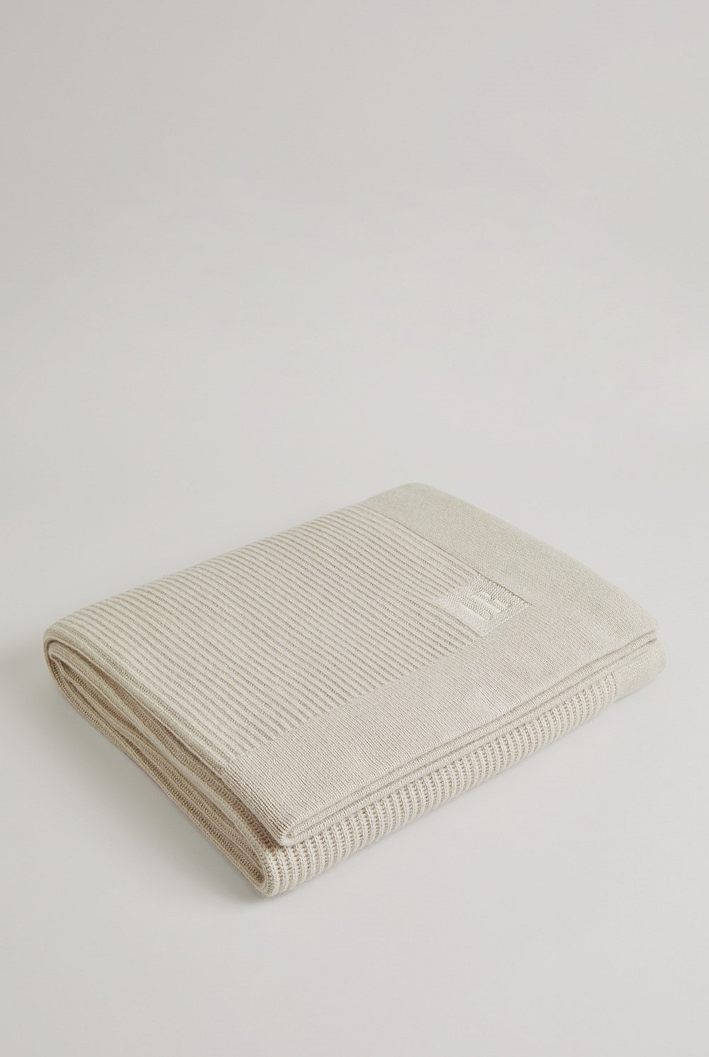Cashmere Rib Throw