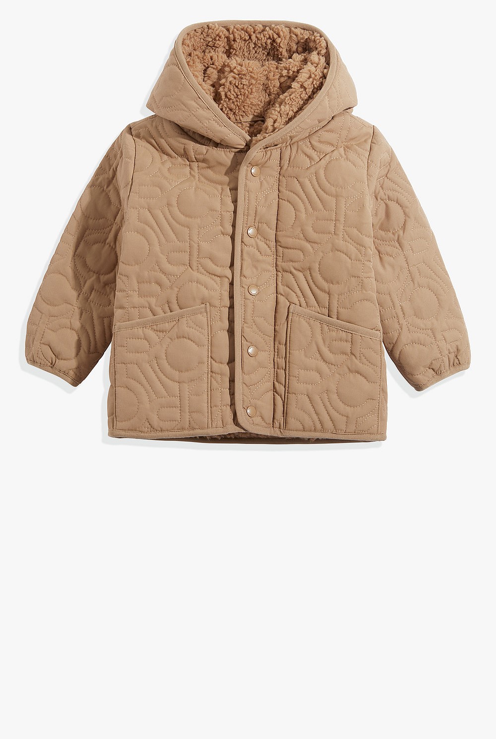 Logo Quilted Coat