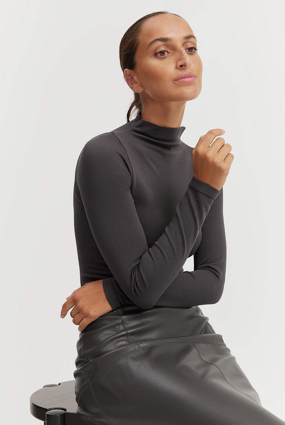 Seamfree Mock Neck Bodysuit