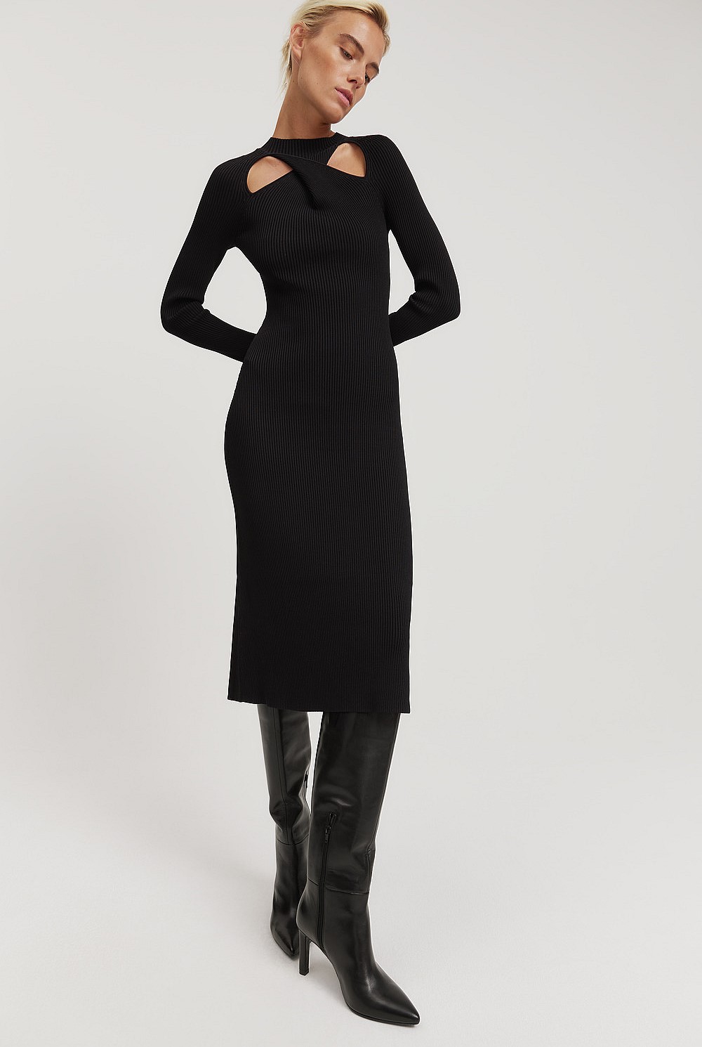 Twist Knit Dress