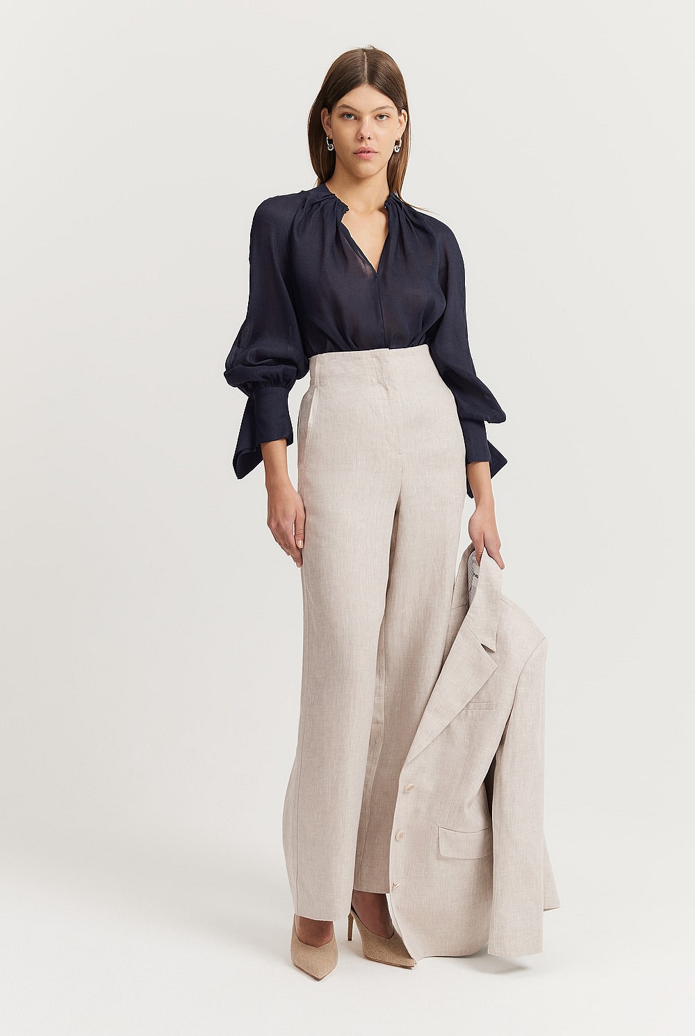 Organically Grown Linen Yarn Dyed Pant