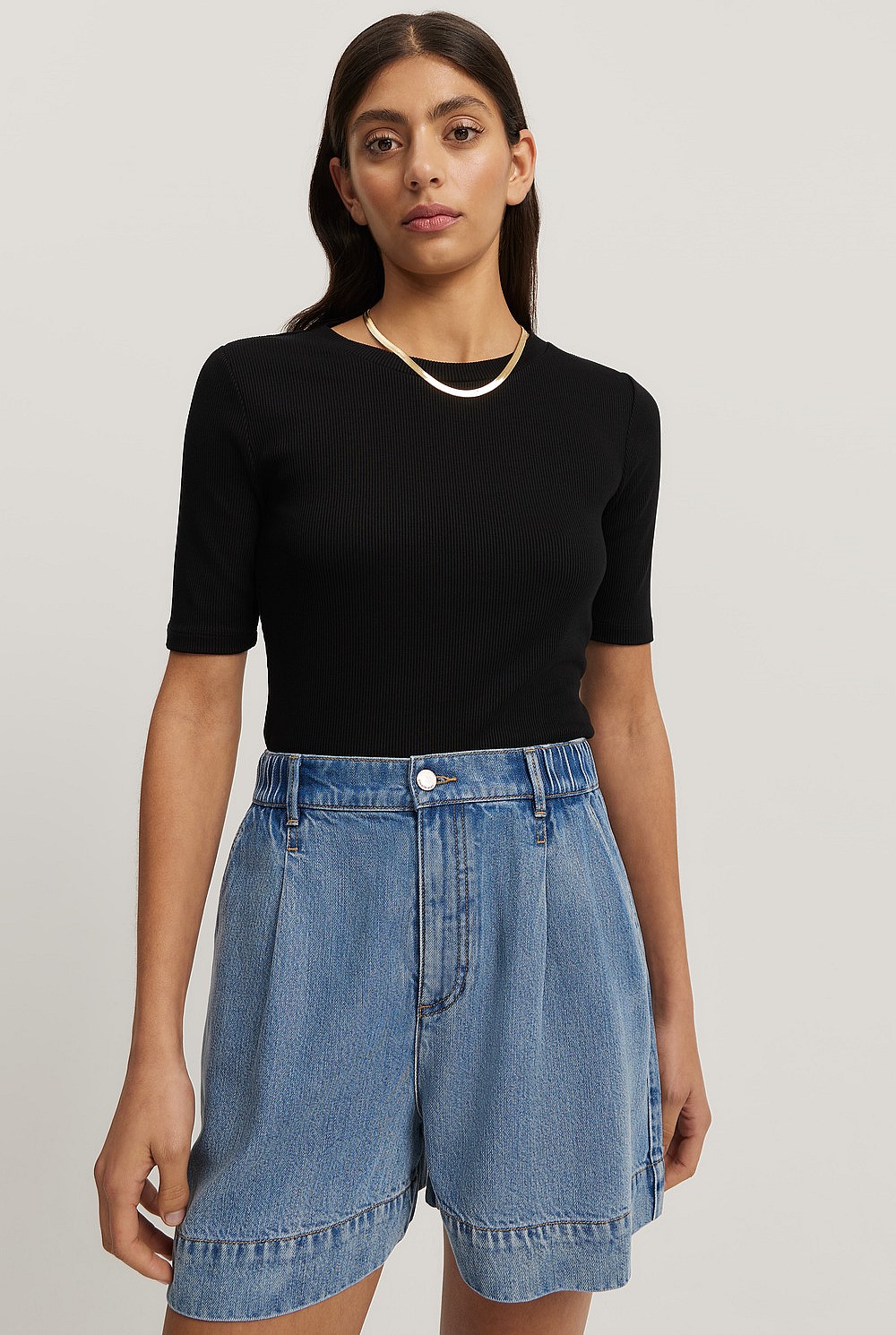 Fitted Rib T-Shirt