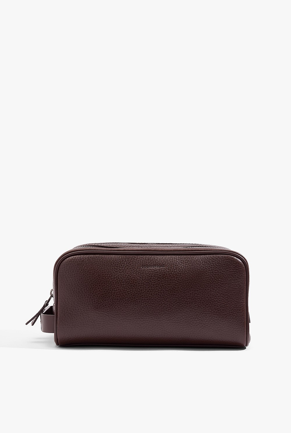 Large Leather Wash Bag