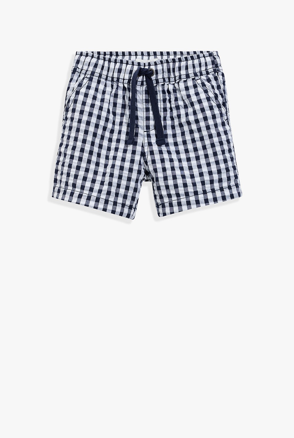 Organically Grown Cotton Blend Gingham Short