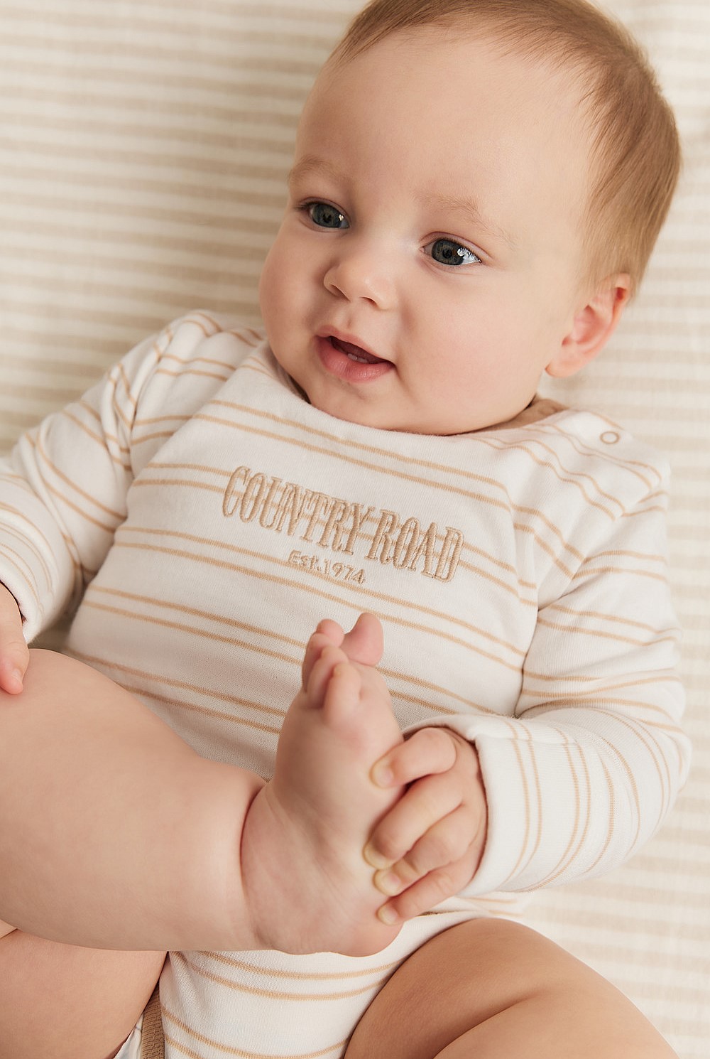 Organically Grown Cotton Heritage Long Sleeve Bodysuit