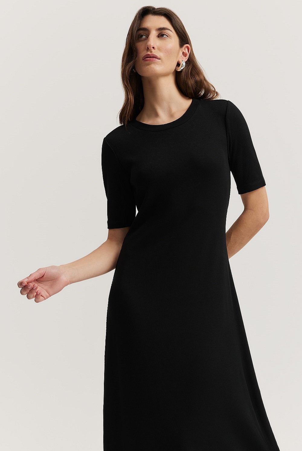 Rib T-Shirt Dress