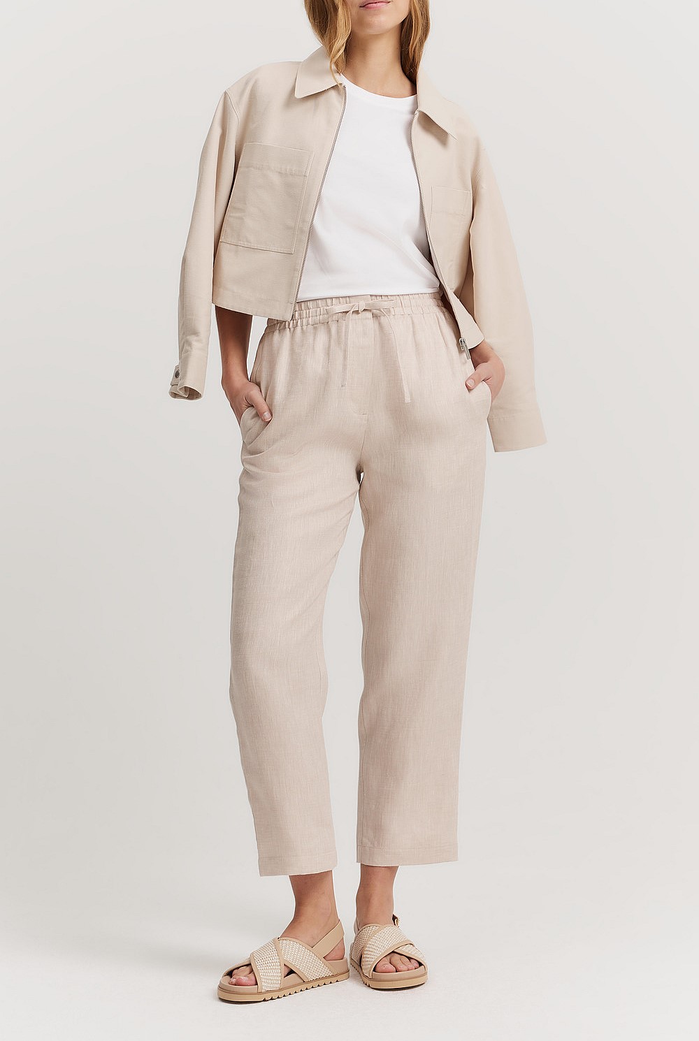 Organically Grown Linen Relaxed Pant