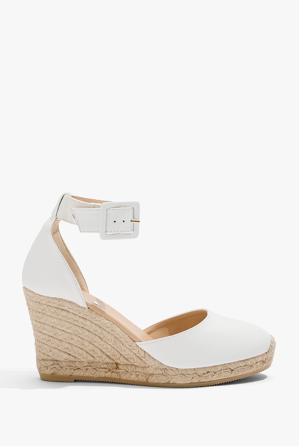 Carolina Leather Espadrille Wedge