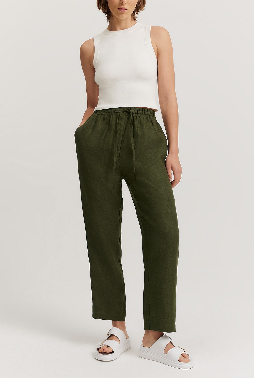 Organically Grown Linen Relaxed Pant