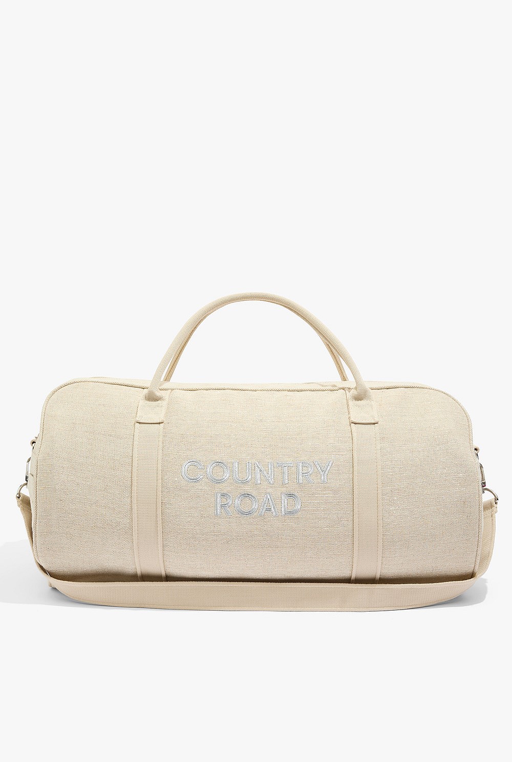 Double Metallic Embroidered Tote