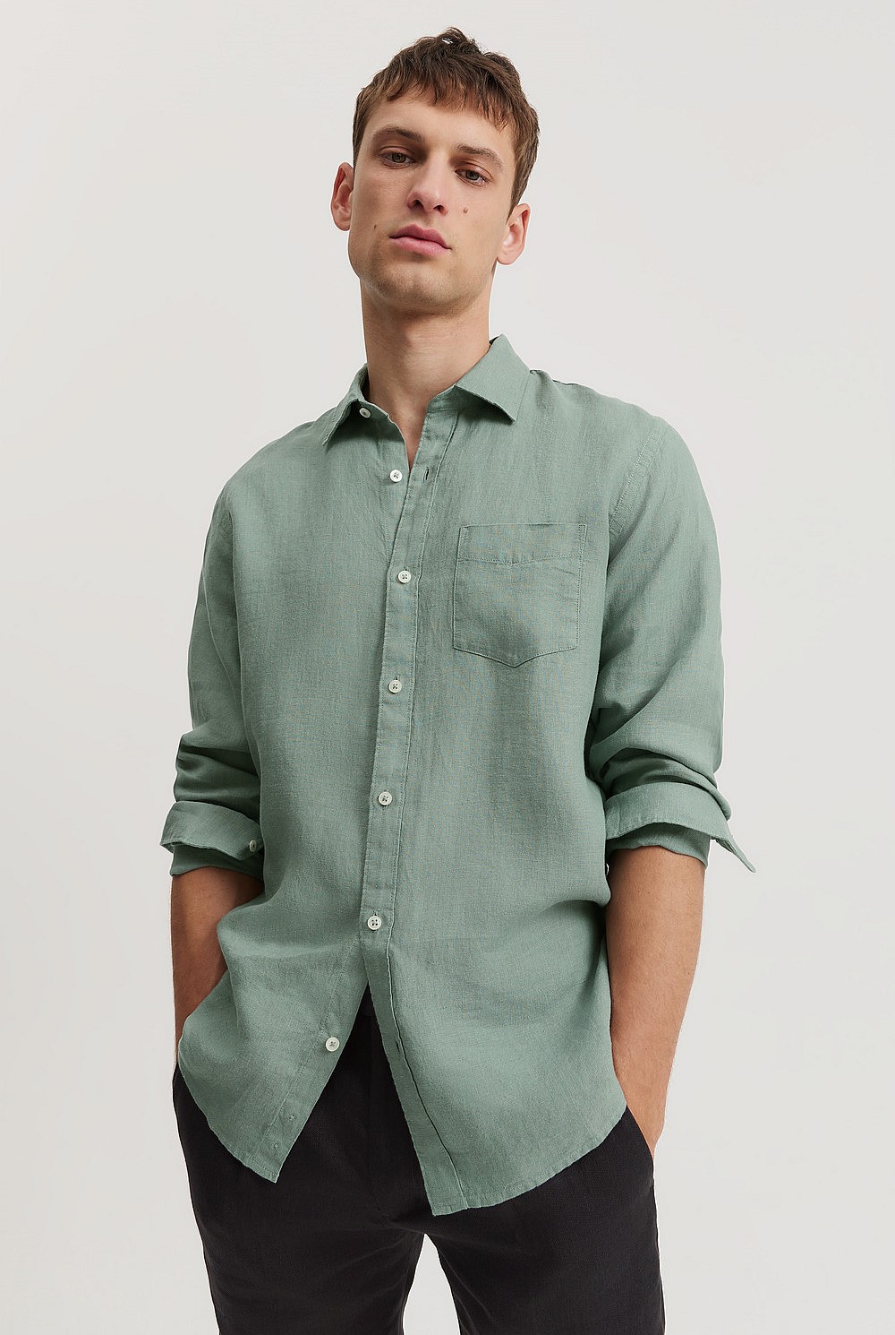 Regular Fit Organically Grown Linen Shirt