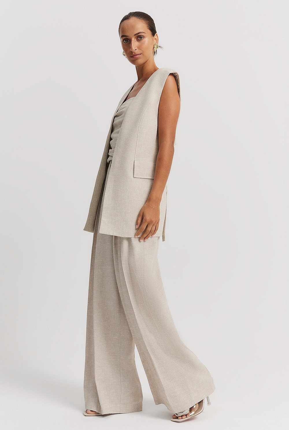 Textured Longline Vest