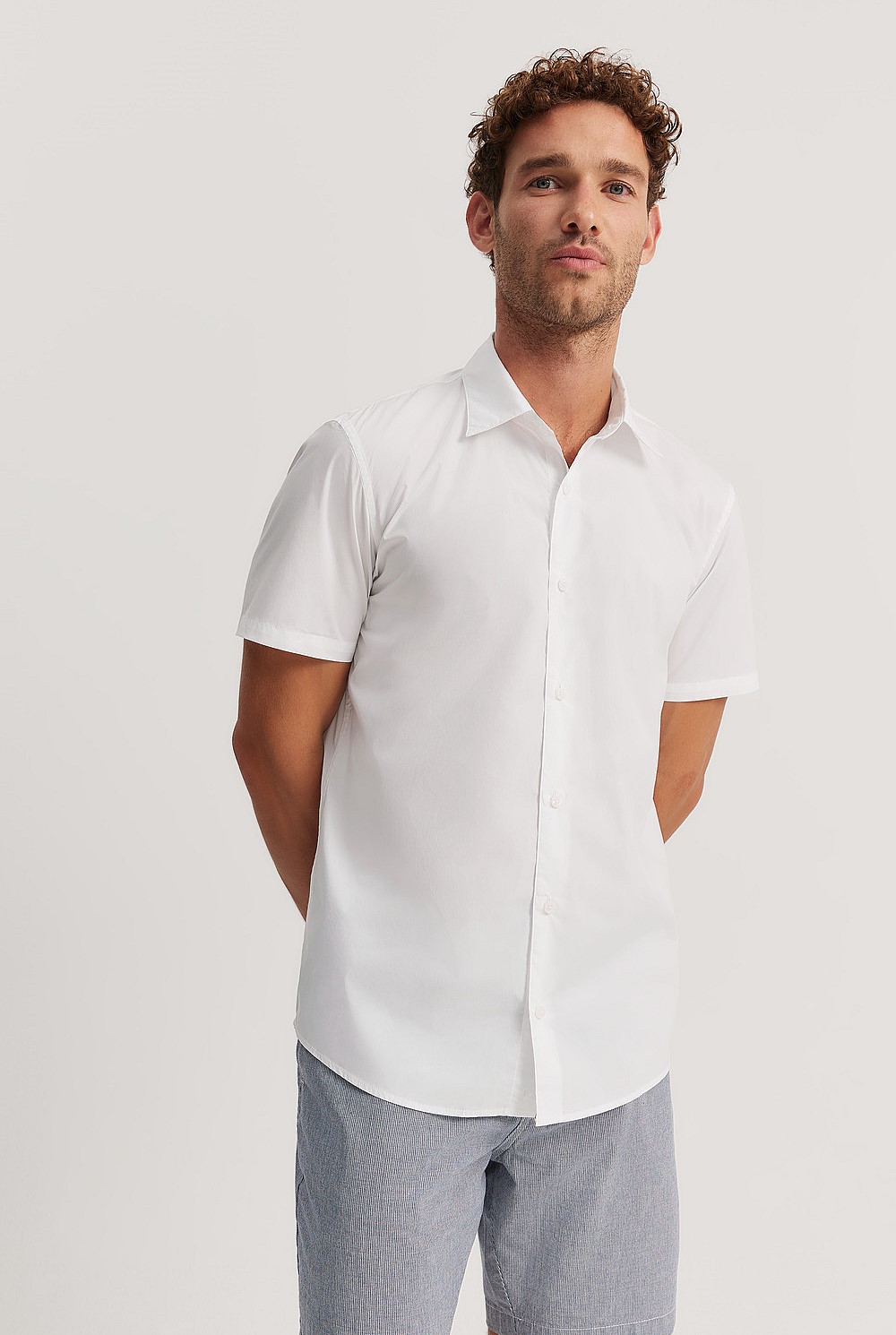 Regular Fit Poplin Short Sleeve Shirt