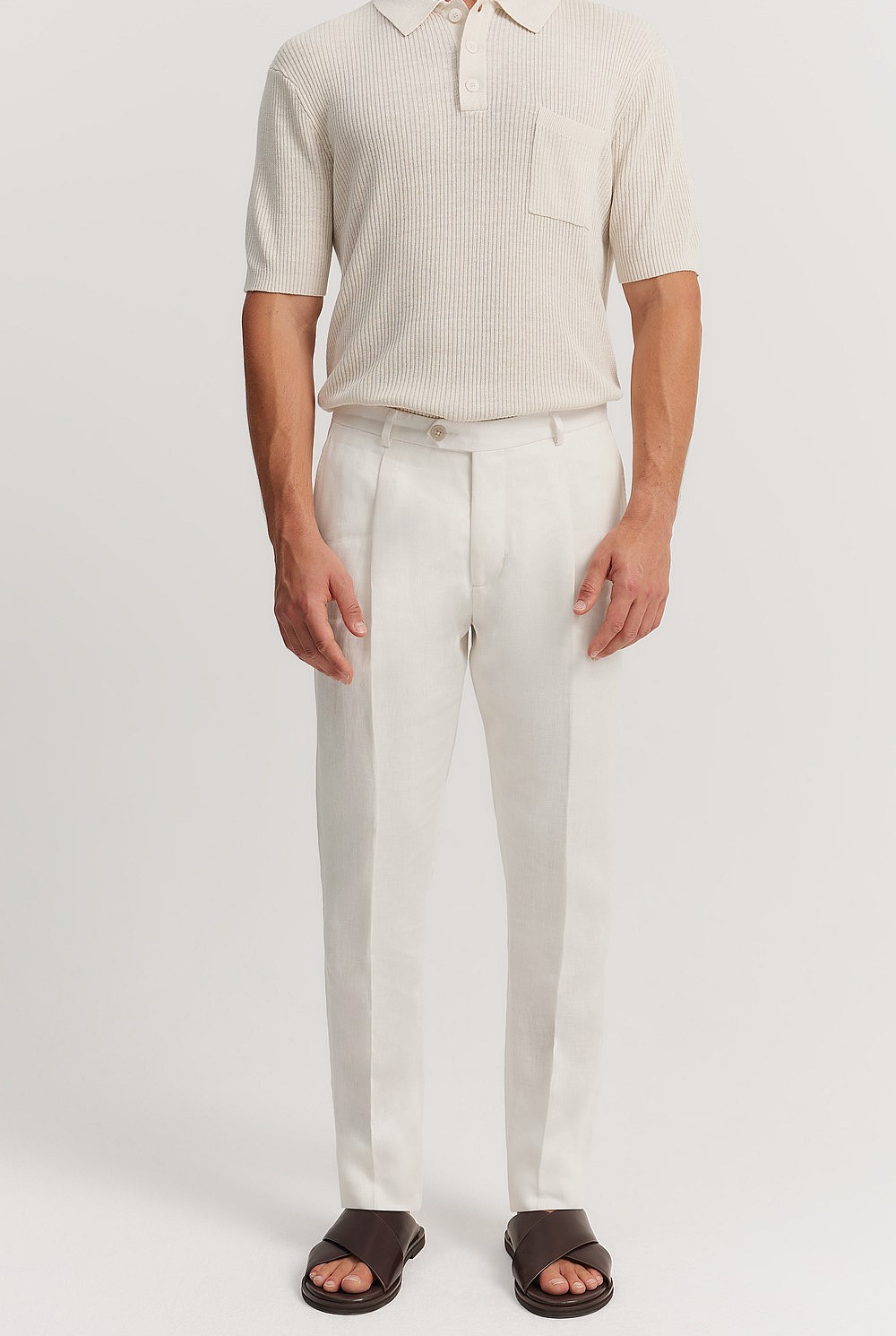 Pleated Linen Pant