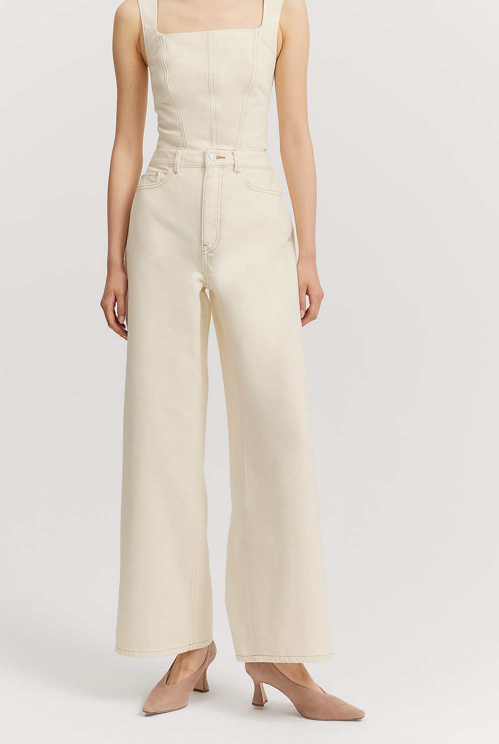 High Rise Relaxed Leg Jean