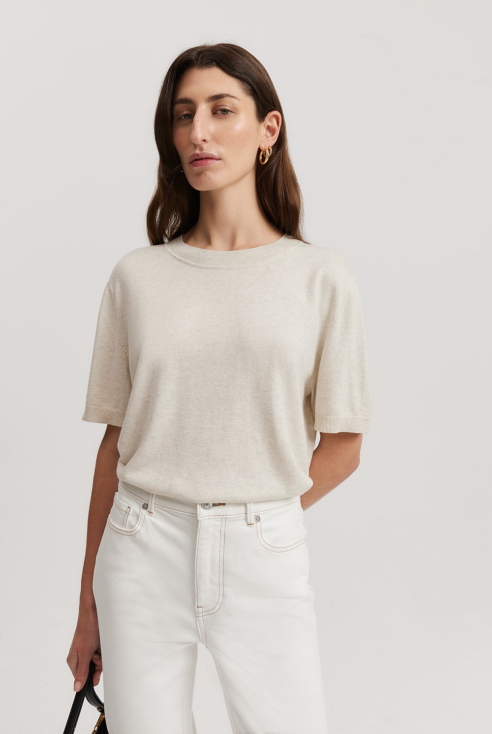 Organically Grown Cotton Cashmere T-Shirt