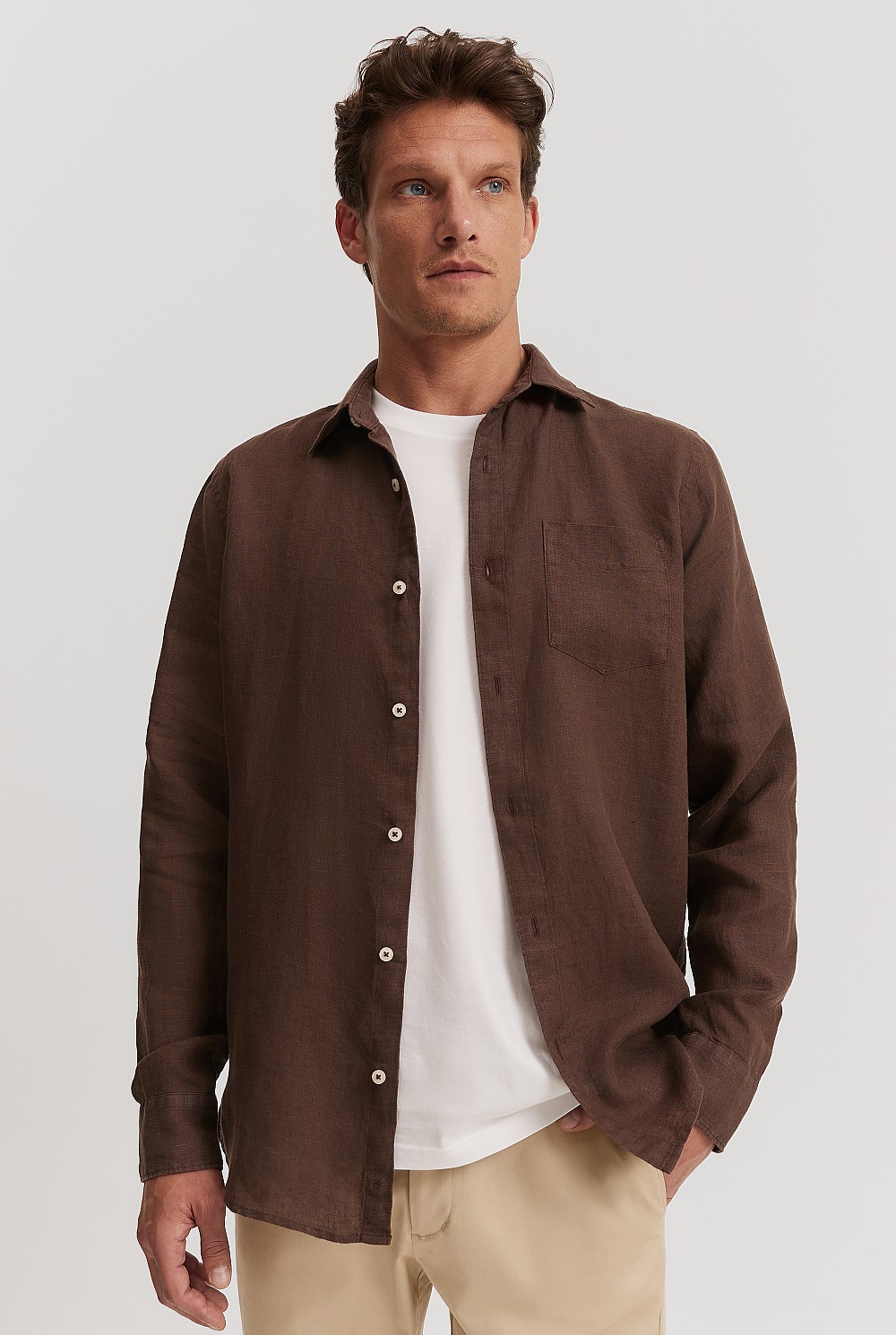 Regular Fit Organically Grown Linen Shirt
