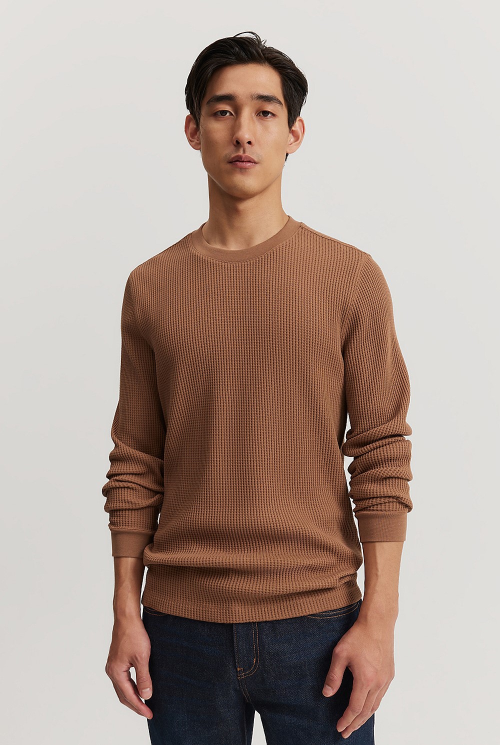 Cotton Waffle Crew T-Shirt