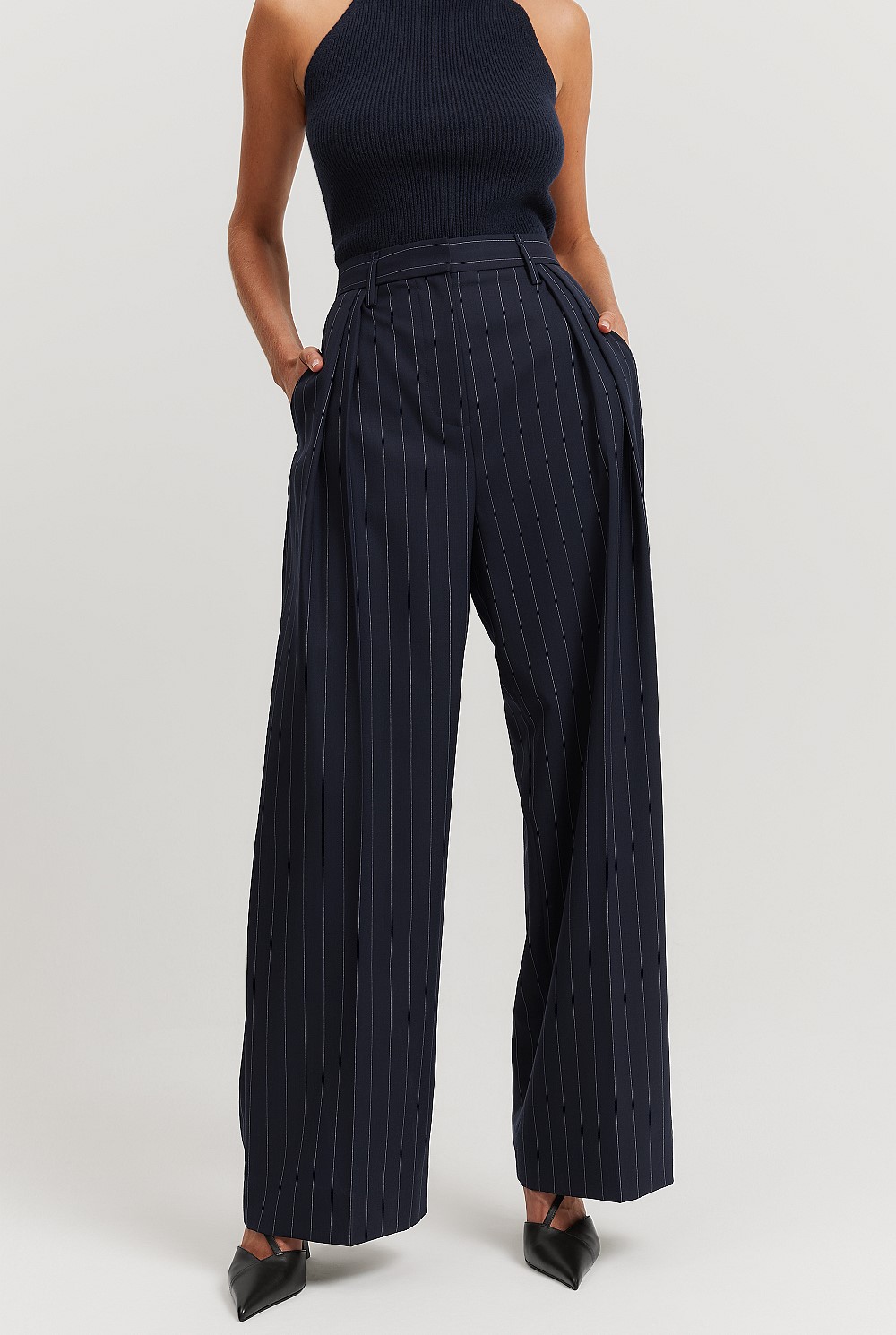 Pleat Wool Pant