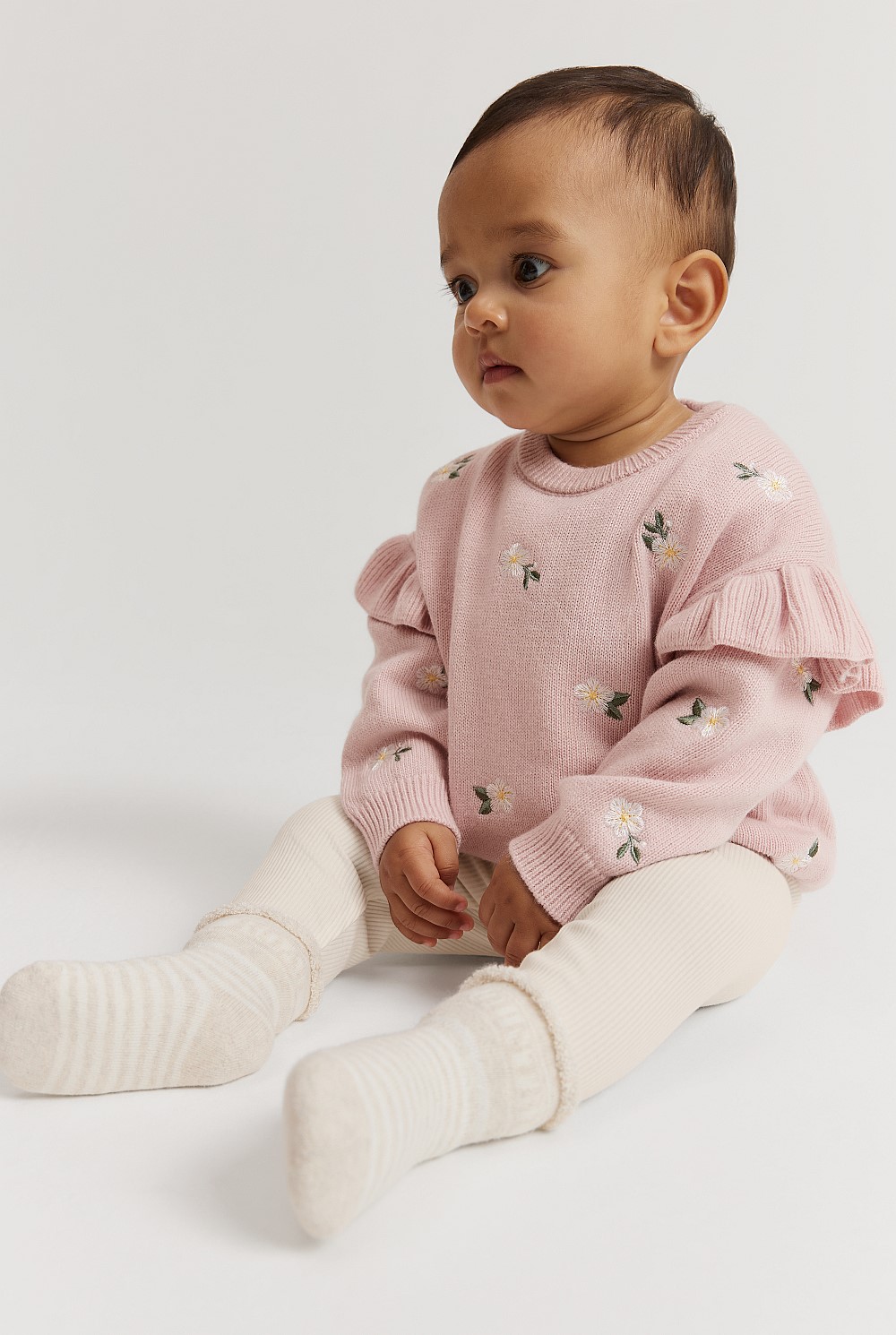 Embroidered Knit Pullover