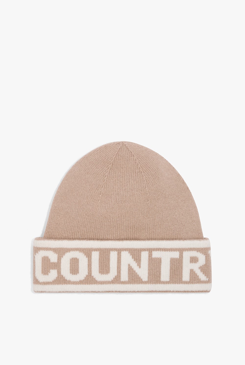 Organically Grown Cotton Blend Logo Beanie