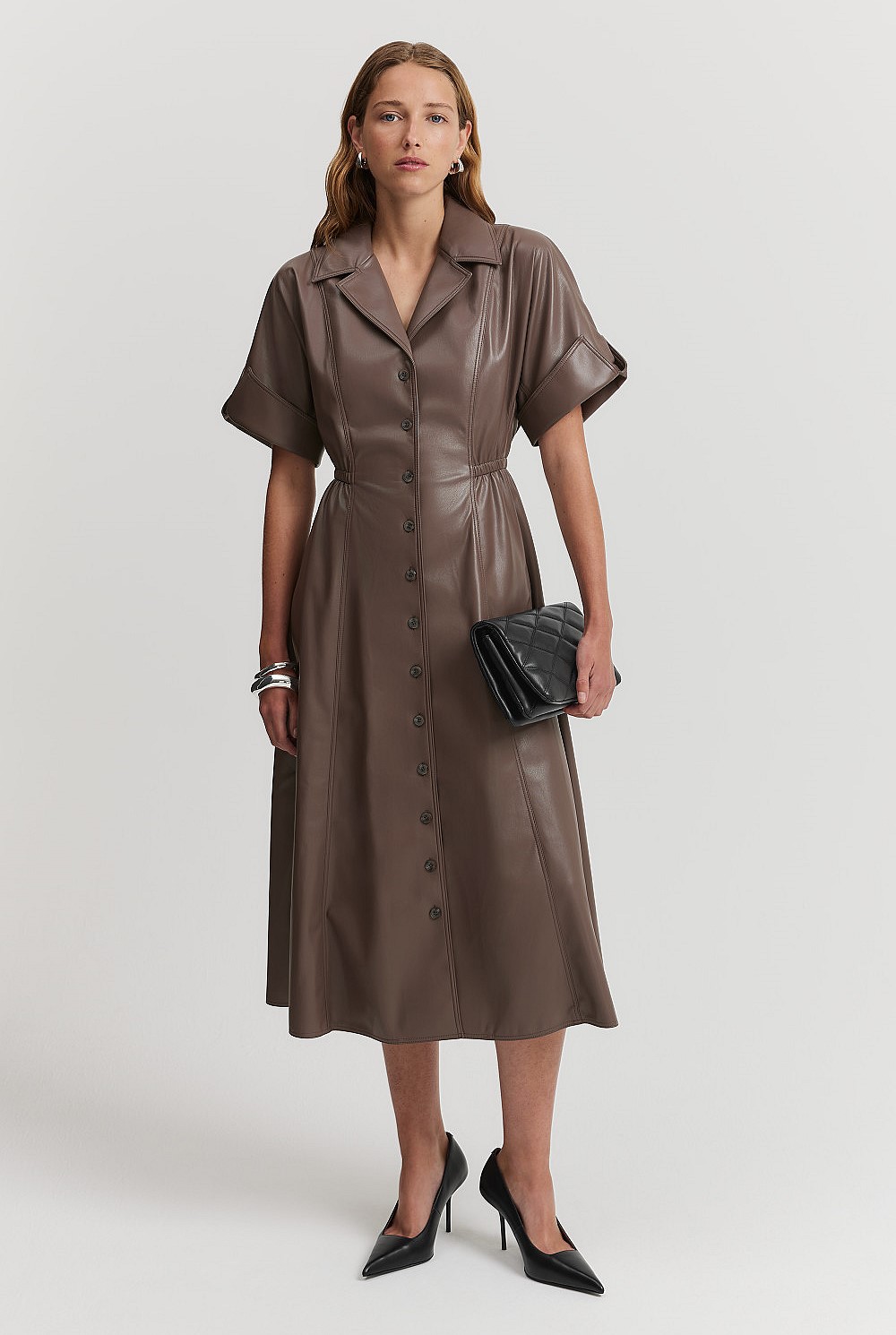 Cuff Detail Shirt Dress
