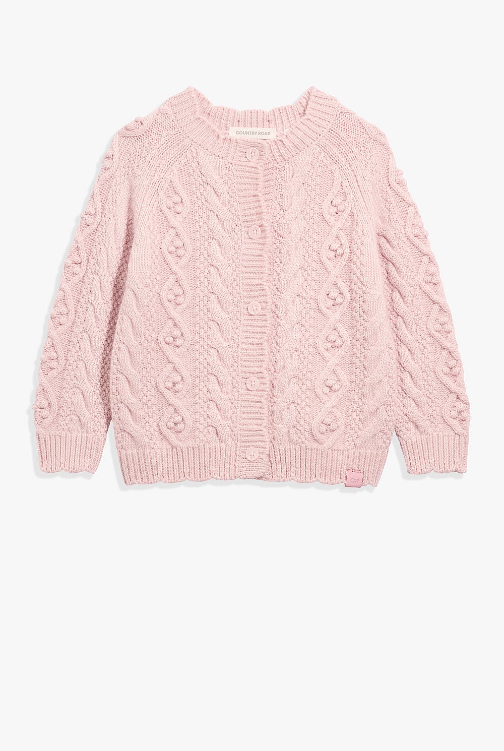 Scalloped Cable Cardigan