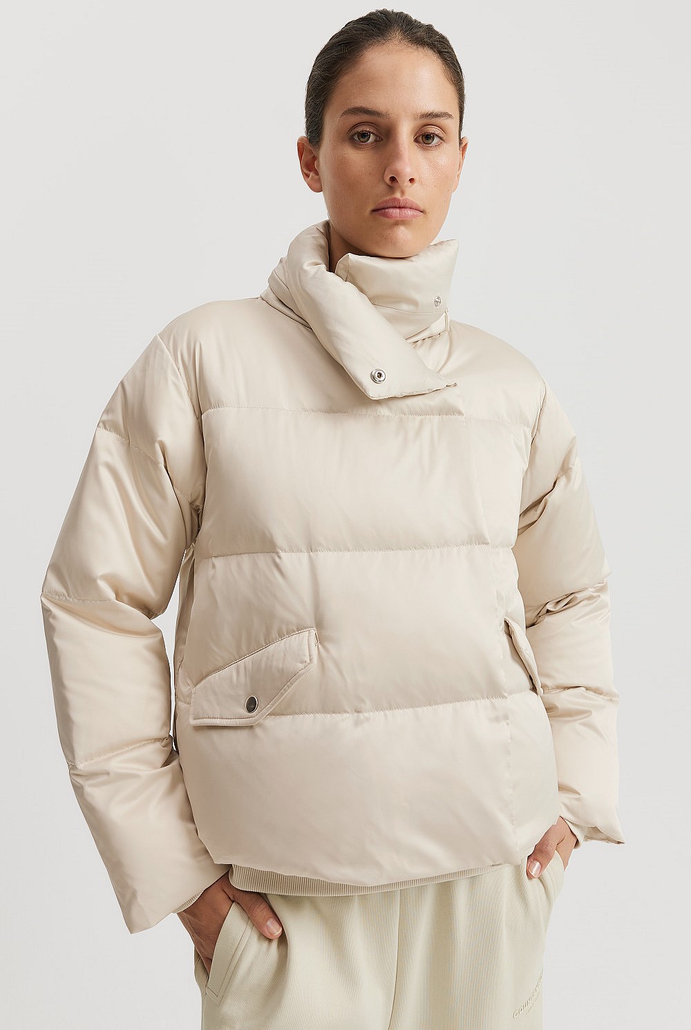 Recycled Polyester Relaxed Puffer Jacket