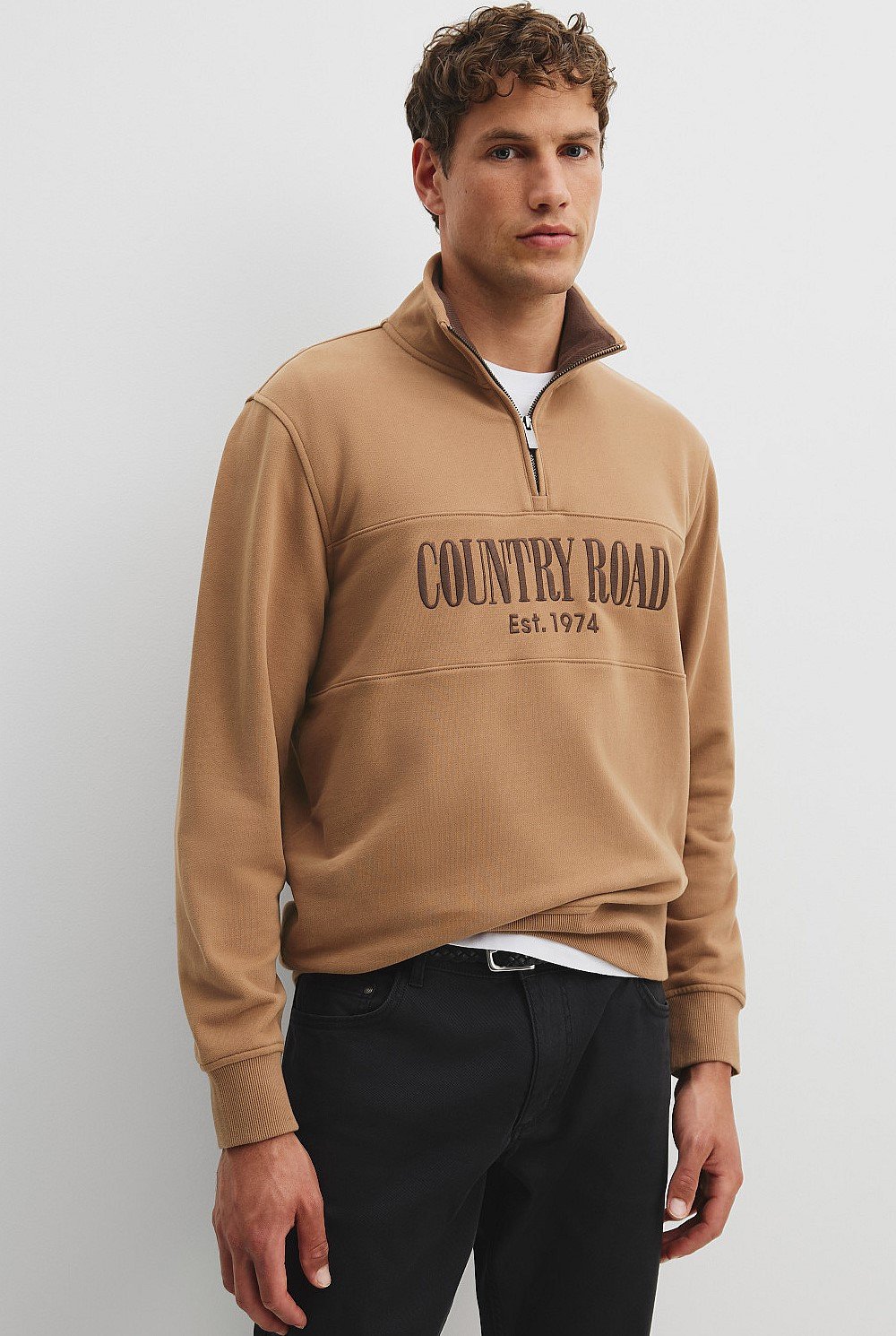 Verified Australian Cotton Half Zip Heritage Sweat