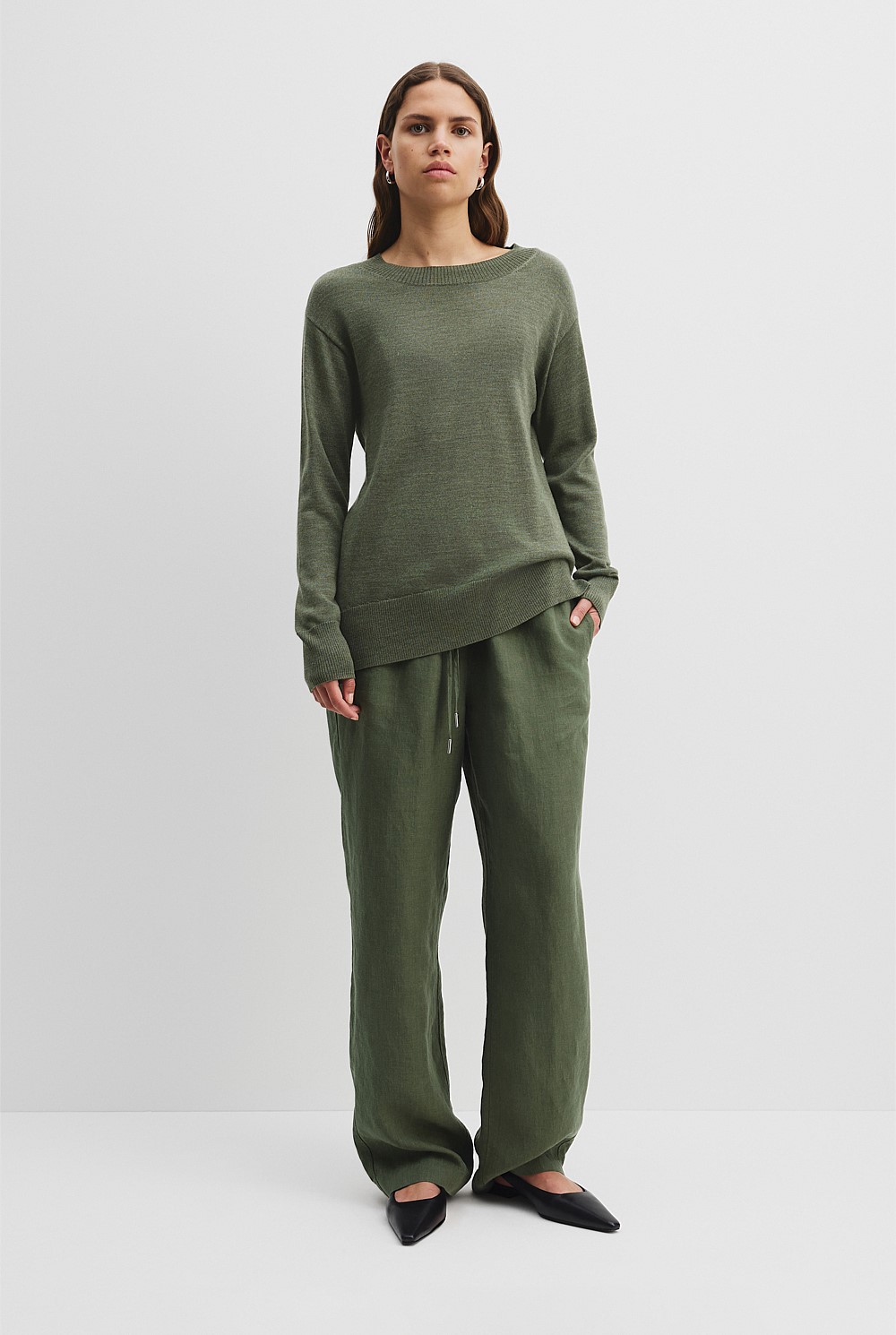 Australian Merino Wool Crew Neck Knit
