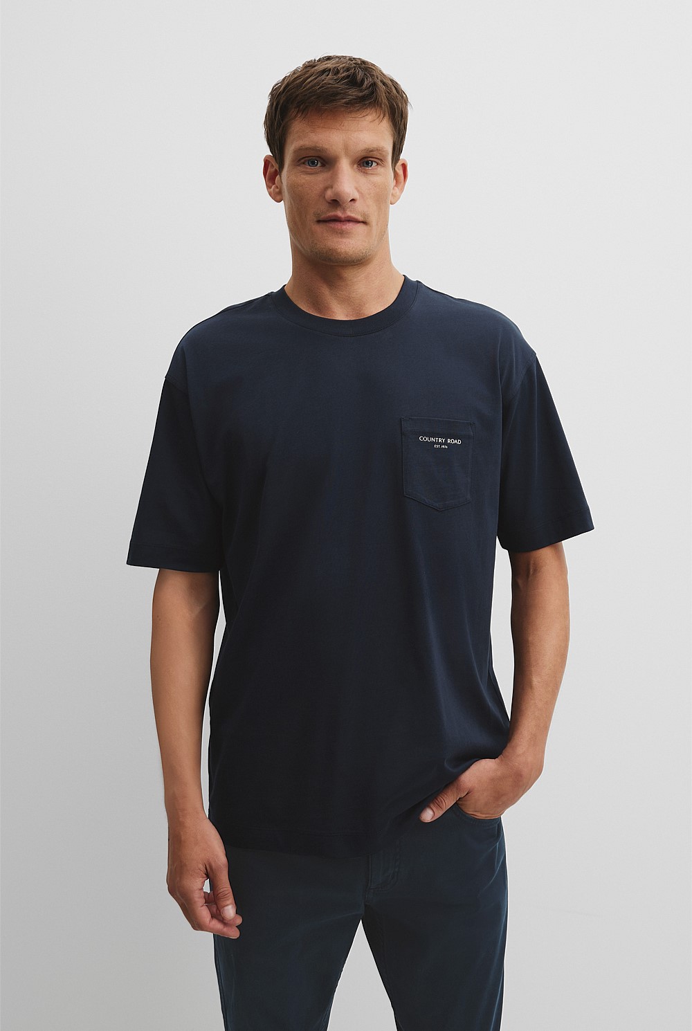 Australian Cotton Oversized Pocket T-Shirt