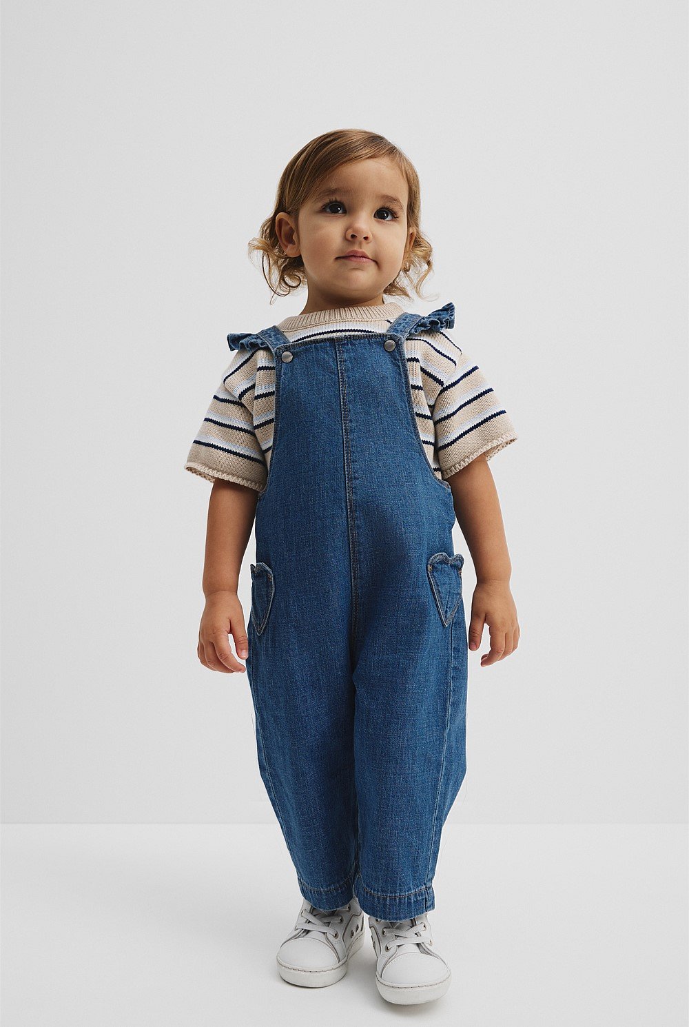 Denim Heart Overall