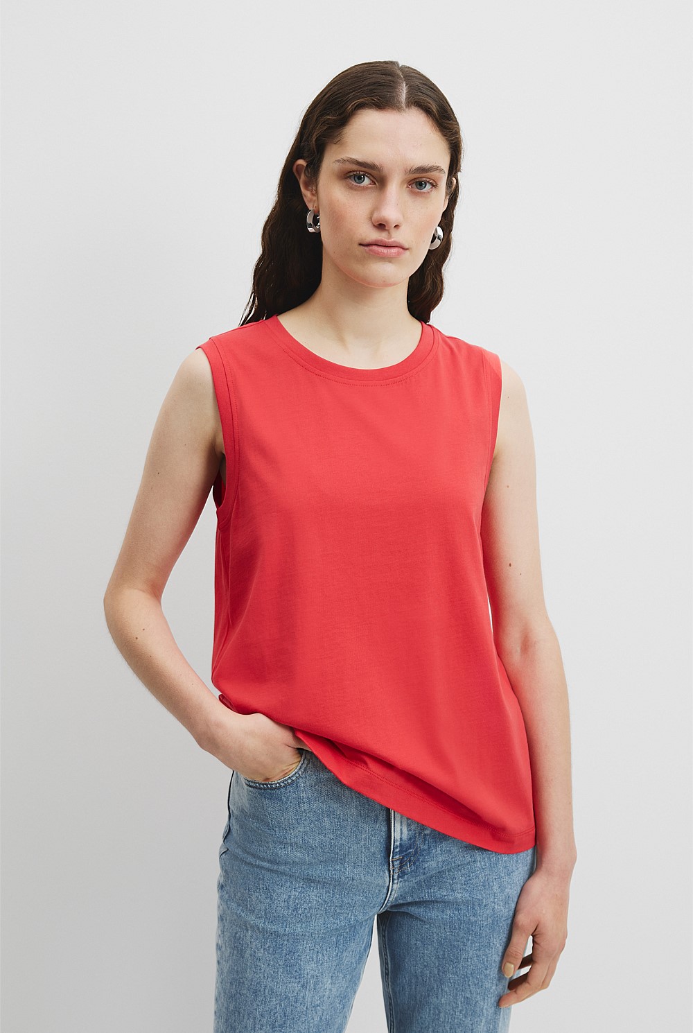 Australian Cotton Relaxed Tank