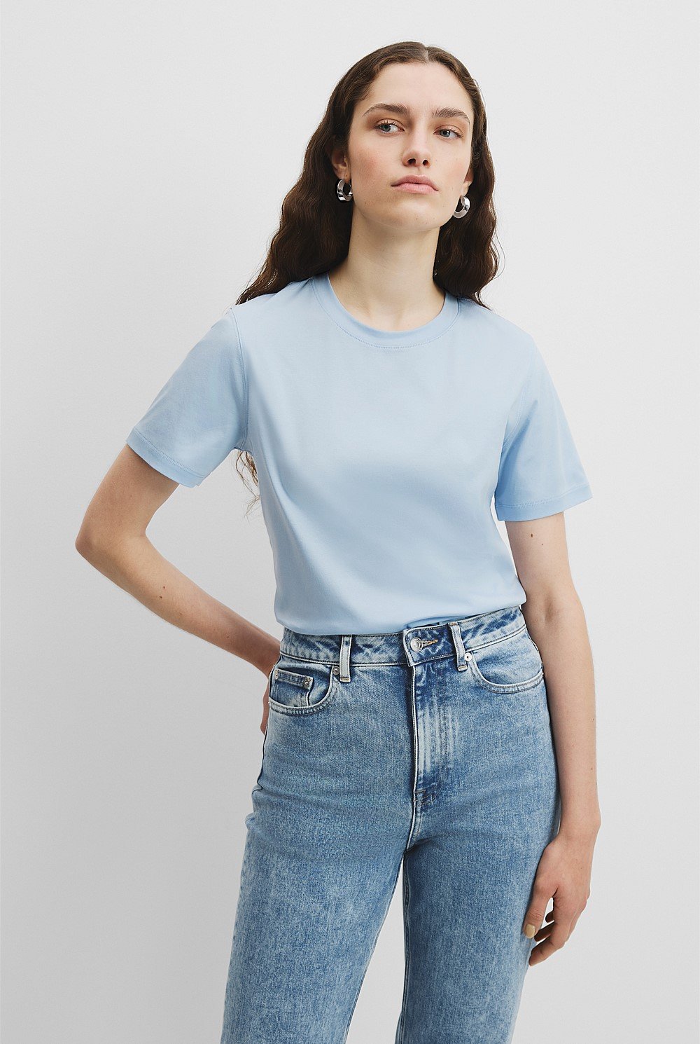 Mercerised Slim T-Shirt