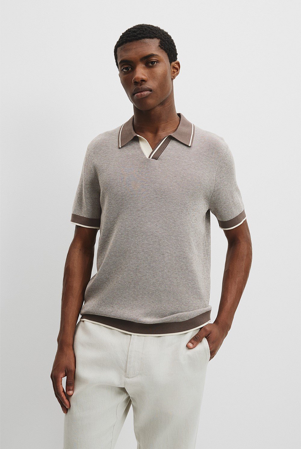 Cotton Silk Tipped Trophy Polo