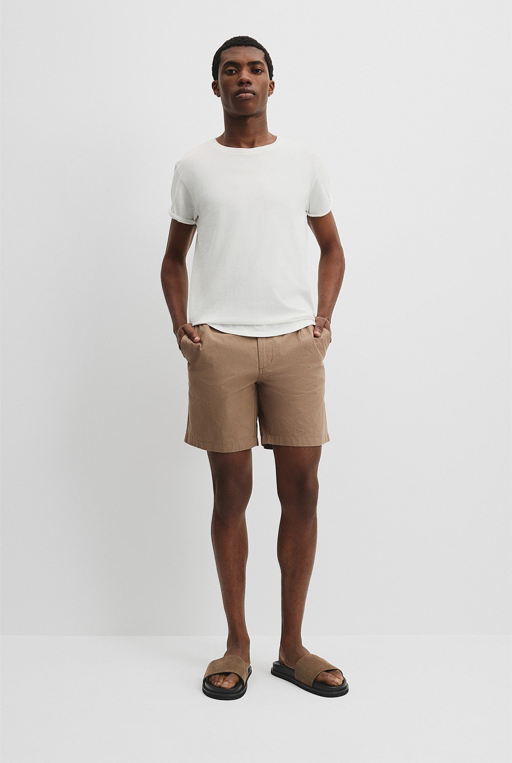 Cotton Micro Textured Short