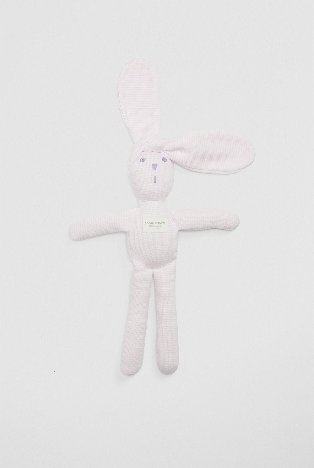 Organically Grown Cotton Rib Stripe Bunny