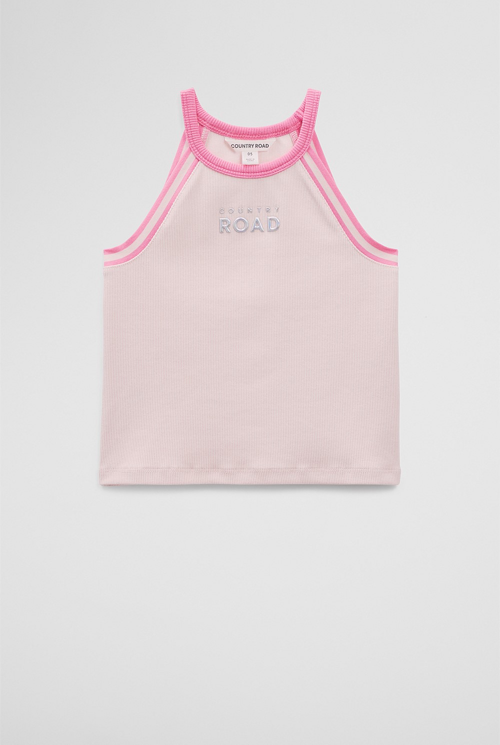 Organically Grown Cotton Logo Halter Tank