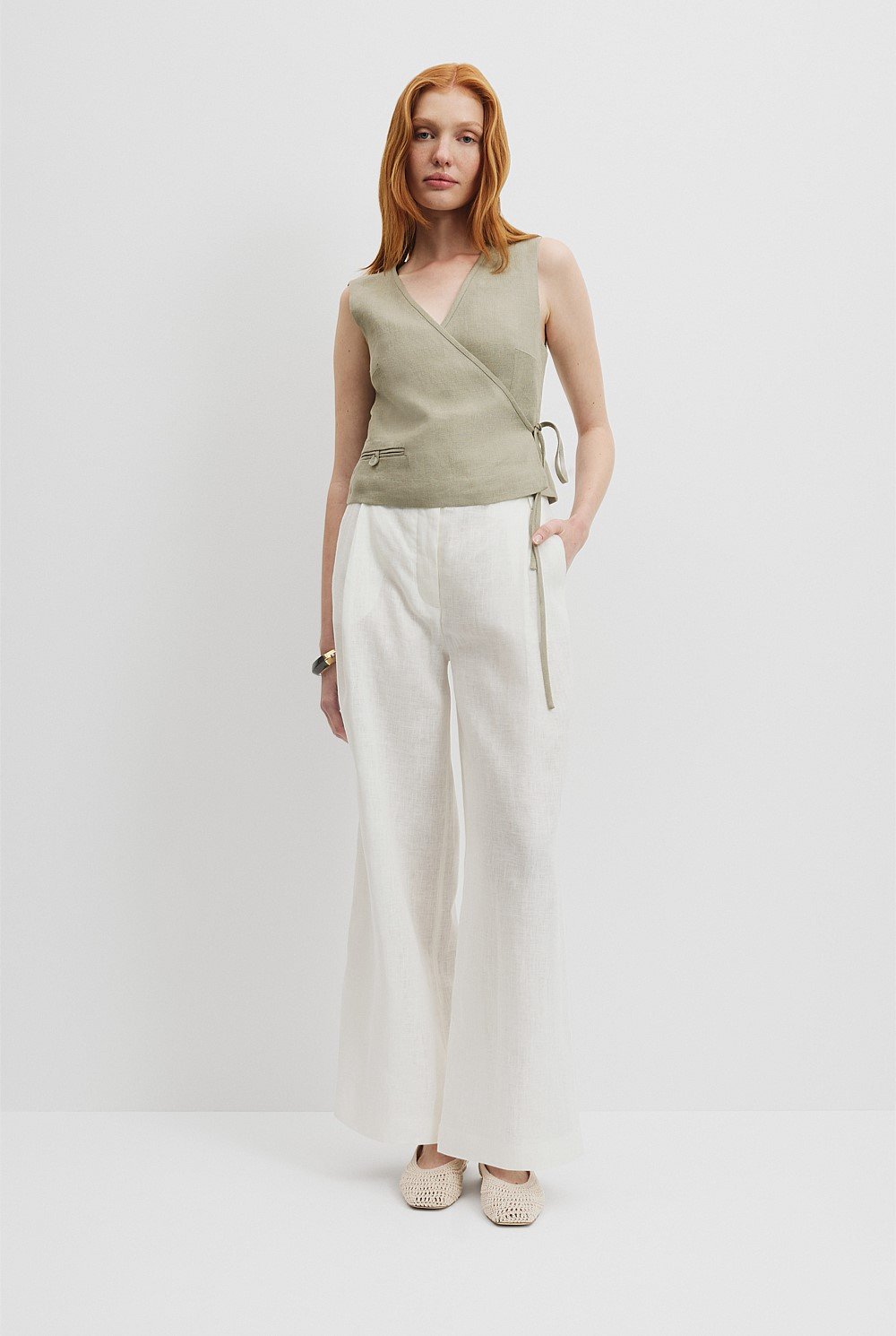 Organically Grown Linen Yarn Dyed Pant