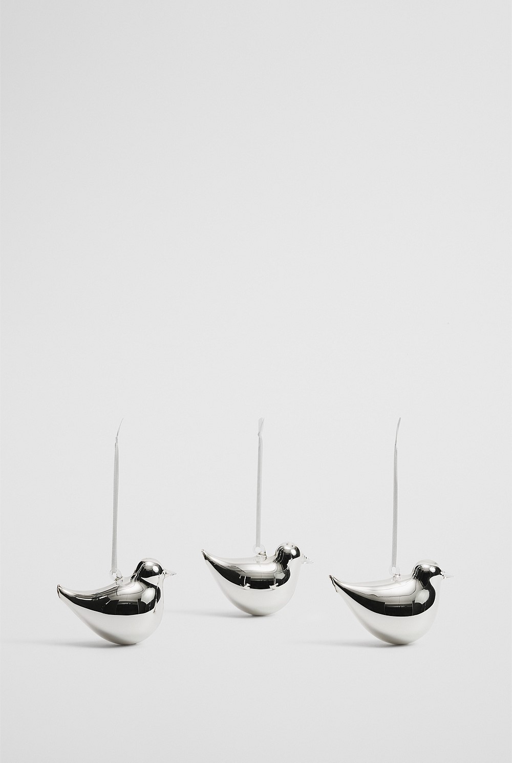 Metallic Bird Decoration Set of 3