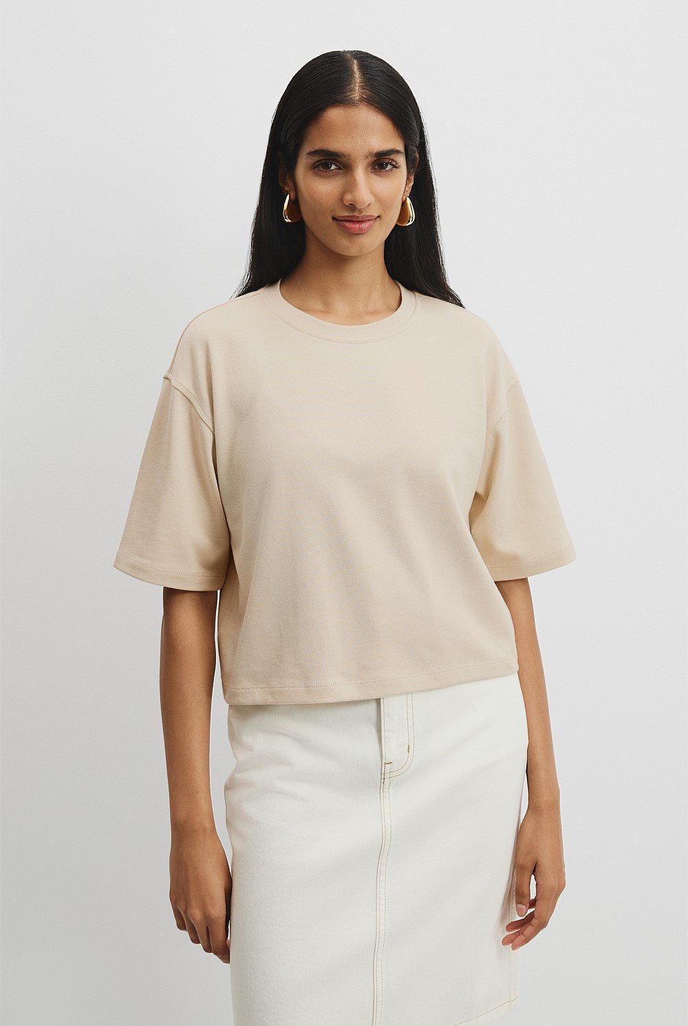 Australian Cotton Cropped T-Shirt