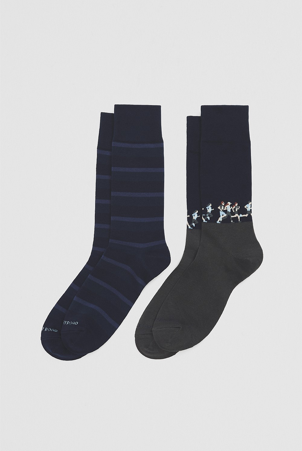 Australian Cotton Blend Run Club Sock Pack of 2