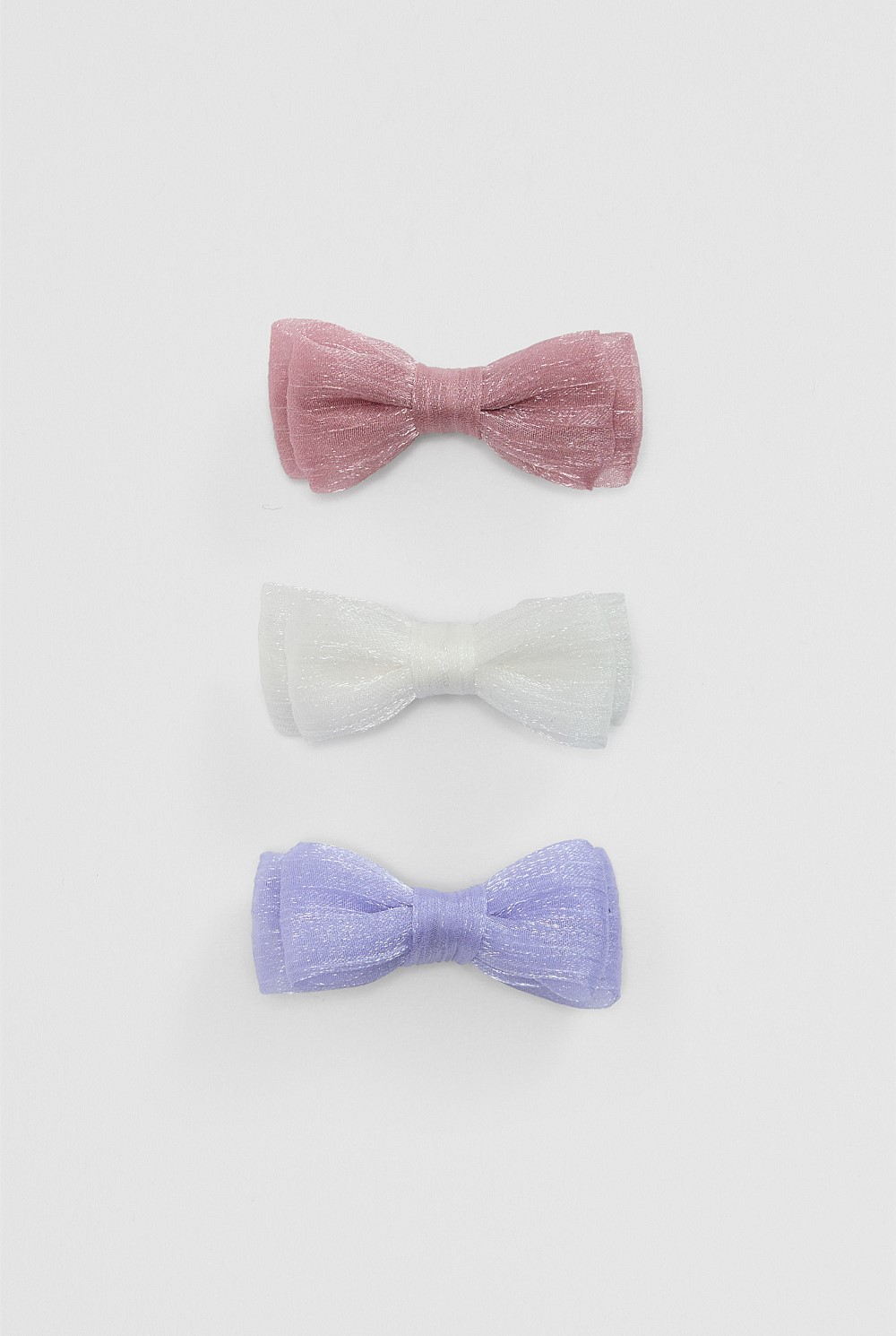 Shimmer Bow Pack of 3