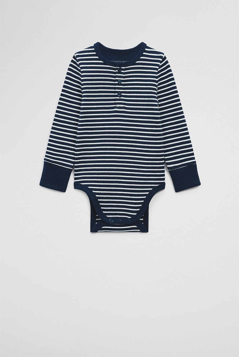 Organically Grown Cotton Rib Long Sleeve Bodysuit