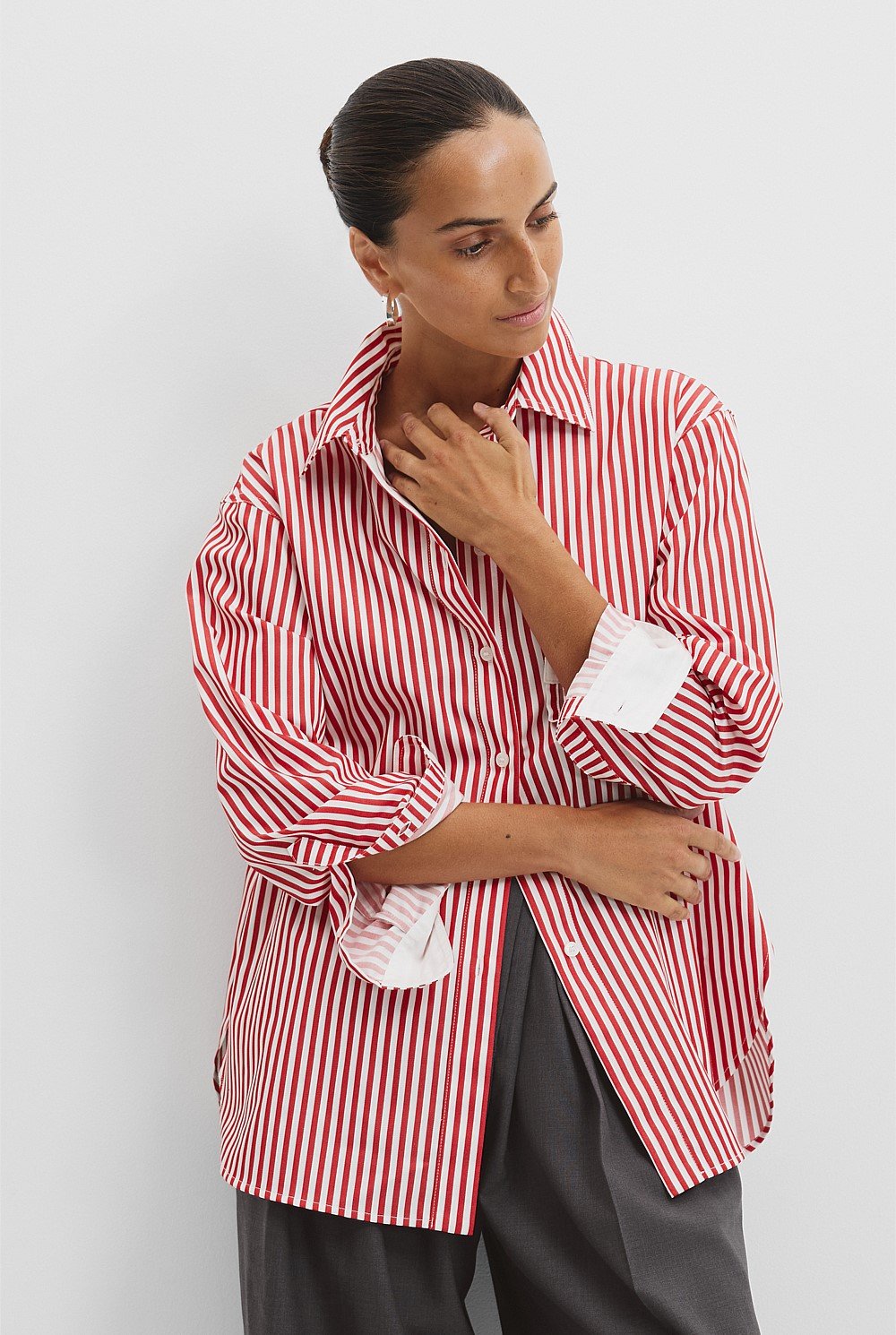 Australian Cotton Stripe Oxford Shirt