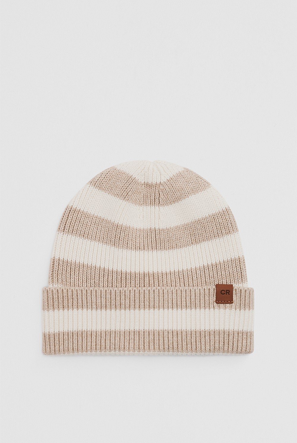 Organically Grown Stripe Knit Beanie