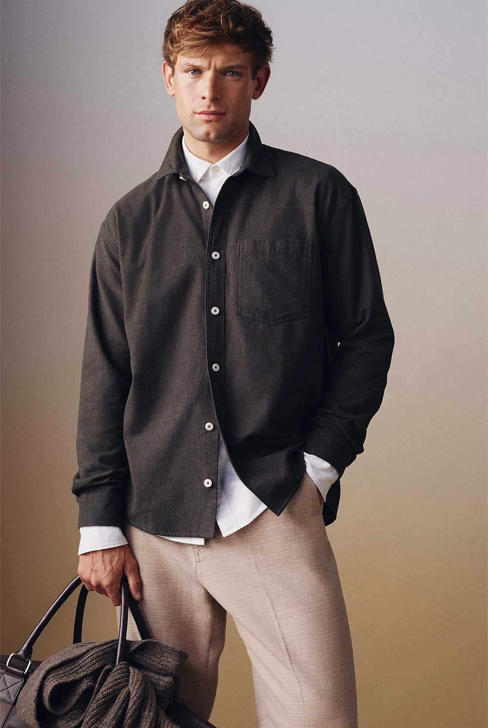 Relaxed Fit Heavy Brushed Shirt