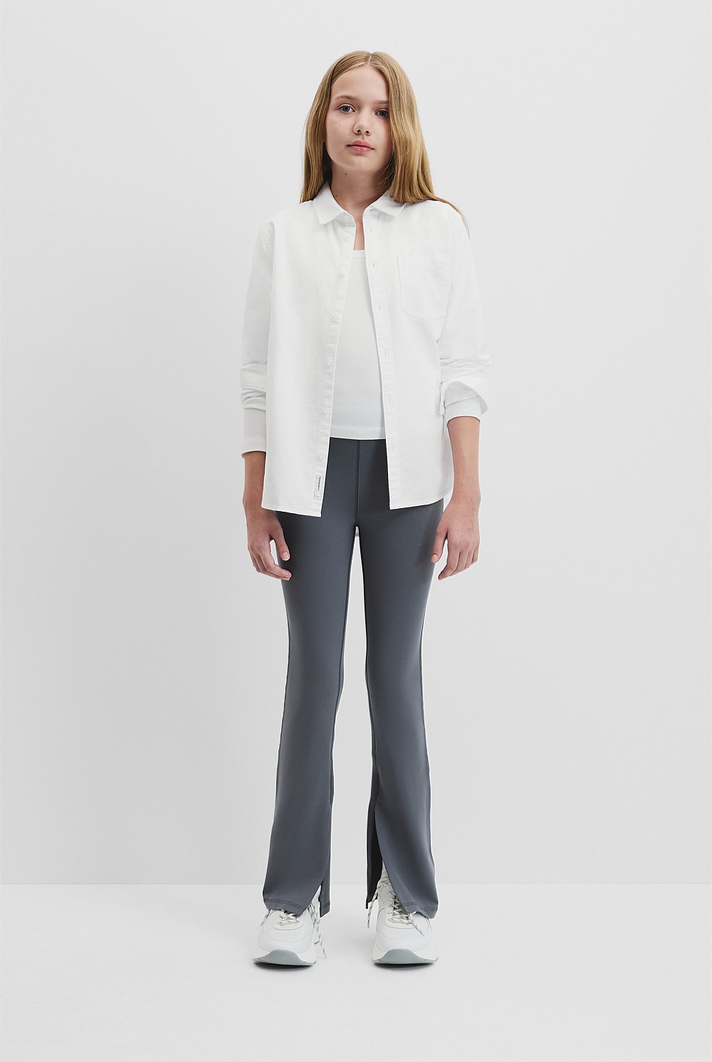 Teen Split Hem Pant
